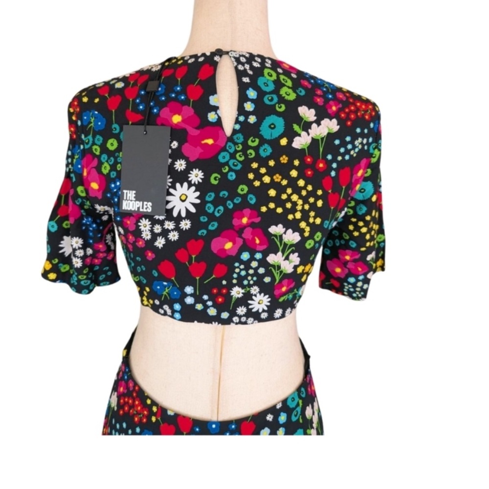 The Kooples Black Floral Dress - Picture 6 of 10